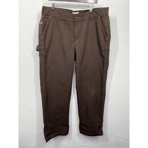 CABELA'S MENS BROWN CANVAS CARPENTERS  WORK PANTS SIZE 38 X 30